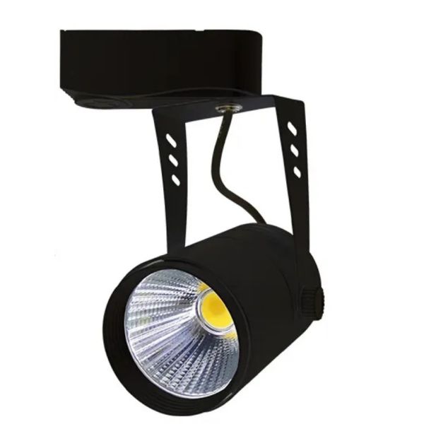 COB Chip Angle Adjustable Track Lighting 15w Led Focus Lamp For Supermarket