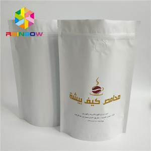 Wholesale Matte Finish Gravure Printing Coffee Bags With Valve And Zipper from china suppliers