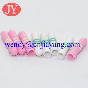 Wholesale Custom color and Rolling pring logo custom logo plastic aglet for garment hoodies cord from china suppliers