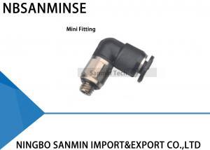 China PL - C Compact One Touch Fitting Mini Fittings Plastic Pneumatic Parts Push In Air Male Elbow Fitting Sanmin on sale