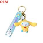 Custom 3d PVC Plastic Cartoon Keychains OEM Design Cute Mini Car Plastic