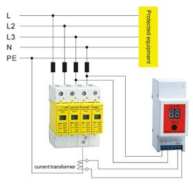 Wholesale Operating Current 1KA-150KA Surge Protection Device SPD , Lightning Strike Counter from china suppliers