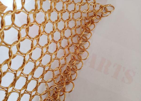 15mm Stainless Steel Ring Mesh Curtain Decoration For Indoor And Outdoor