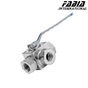 Wholesale Manual High Pressure Three-Way Ball Valve With Internal Teeth from china suppliers