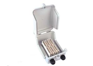 China Telecom Distribution Box 10 / 20 / 30 Pair , Waterproof White FTTH Termination Box on sale
