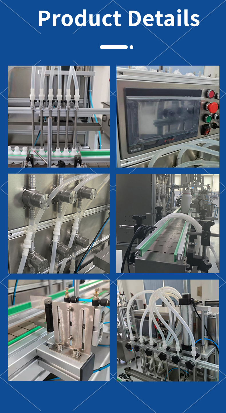 500-5000 Automatic Alcohol Hand Sanitizer Liquor Vinegar Liquid Pump Filling Machine