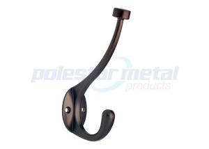 Wholesale Decorative Garage Door Hardware 5-7/8&quot; Double Robe Hook Oil Rubbed Bronze from china suppliers