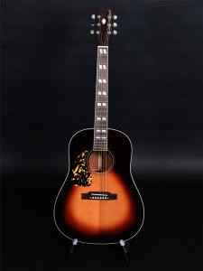 Wholesale Full solid wood left hand acoustic guitar, solid spurce top, solid mahogany back and side from china suppliers