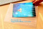 slider vinyl zipper bag for gift packaging, packaging suited frosted PVC/EVA