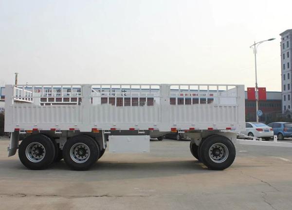 2/3 Axle Timber Transport Truck Trailer Loading Durable Design Full Trailer for