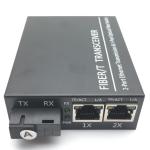 IEC 60794 Fiber Optic Transceiver 20KM 1SC 2 RJ45 850nm 1310nm 1550nm Ethernet