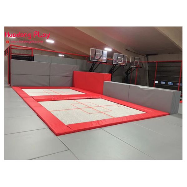 15sqm Commercial Trampoline Equipment Customized Color Safe Warm Design