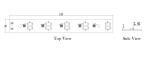 145*20mm 275nm 2-3W 25-40mW UV LED Lights 120 Deg UVC Module For Sterilization