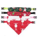 C507 Wholesale Christmas Custom Printed Personalized Diy Logo Adjustable Dog Pet