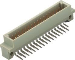 Wholesale 2.54mm Pitch Din 41612 Connector Male 90° DIP B Type PBT+30% G.F Brass from china suppliers