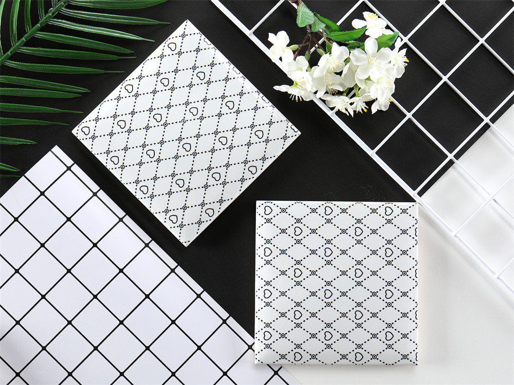 Wear-Resistance Center-Prominent 152x152mm Inside Ceramic Wall Tiles For Dinging Room And Bar Background Adornment