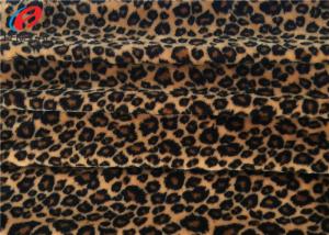 Wholesale Leopard Printed 100% Stretch Polyester Fabric 1MM Velboa Fabric Eco Friendly from china suppliers