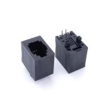 Plastic Top Inlet 5224 Vertical 4P4C RJ11 Female Connector For Telephone