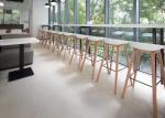 Breakfast Commercial Counter Height Stools Multicolor PP Bar Chair