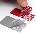 Tamper Evident Open Void Security Label/ Material, Warranty Sticker Void If
