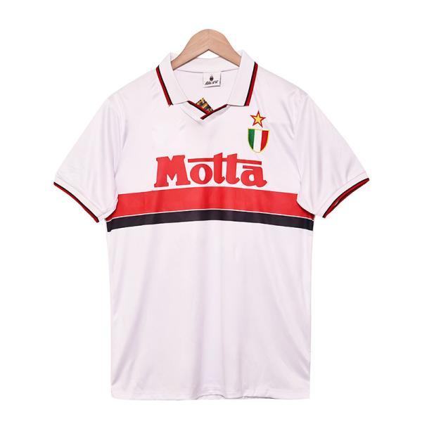 AC Milan Retro Football Jerseys 1993-1994 Season Away Edition Replica Stretchabl