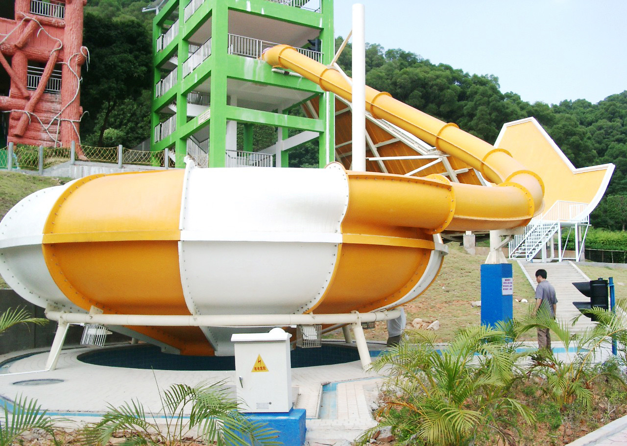 Theme Park Slides Space Bowl Water World Water Playground Equipment for Resorts / Hotel
