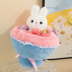 Wholesale Magic Bunny Flower Bouquet - Valentine's Plush Gift for Her 20x30cm plush rabbit from china suppliers