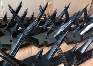 China Black Power Coated Galvanized Steel Bird Odm Anti Climb Security Spikes on sale
