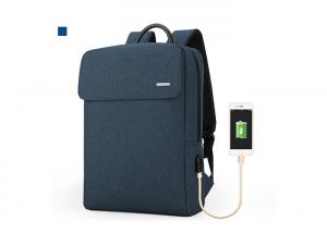 Wholesale Business Large Capacity USB Laptop Backpack Bag , Anti Theft Backpack With USB Charger , Travel Backpack from china suppliers