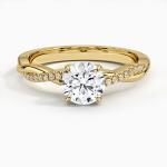 Willow Diamond Engagement Ring (1/8 Ct. Tw.) With 9K Gold