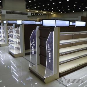 Wholesale CE Certification Gondola Shelf Rack , Modern Gondola Shelving Powder Coating Surface from china suppliers