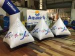 Triangle Airtight Inflatable Floating Buoys Water PVC Toys With CE Approved Air
