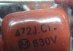 CAP 4700PF Polypropylene Film Capacitor 630V DC Voltage RAD Self Healing
