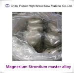 MgSr5 MgSr10 Master Alloy Ingot Magnesium Strontium Master Alloy ISO