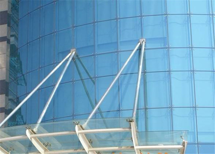 Easy Cut Ford Blue Reflective Glass , High Reflective Glass For Windows / Doors