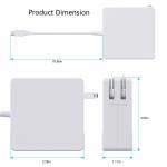 61W AC DC Computer Charger Adapter 20.3V 3A For Xiaomi Laptop And Tablet