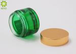 1 OZ Custom Cosmetic Packaging Containers Green Glass Material Made