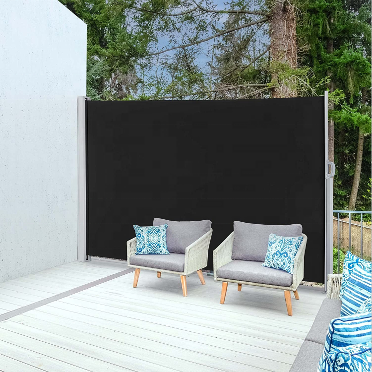 Aluminum Frame Manual Operation Sunscreen Awning for Vertical Windows and Roller Blinds