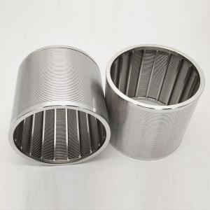 Wholesale Industrial Stainless Steel Wedge Wire Mesh Cylinder Johnson Filter Screen from china suppliers