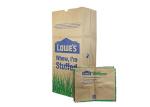 Double Thickened Sewn Open Mouth Multiwall Paper Bags Yard Trash Leaf Packing
