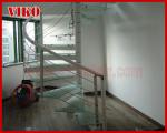 Spiral StaircaseVH40S Aluminum Spiral Stainless Steel Stair Tread Glass Curved