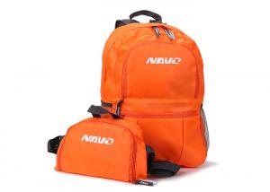 Wholesale Orange 300D Polyester Backpack Foldable Laptop Backpack With Zipper Front from china suppliers