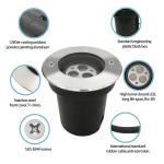 3W 6W 9W Garden LED Underground Light RGB Color Changing Recessed Lights