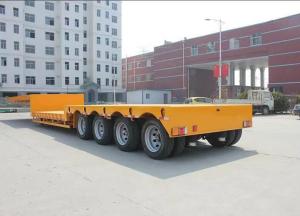 Wholesale 40t-100t Flatbed Low Bed And Lowbed Gooseneck Semi Trailer With 1310mm Wheel Base from china suppliers