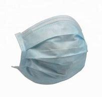 China Antivirus Triple Layer Surgical Mask Light Bule Meltblown Cloth Opp Bag on sale