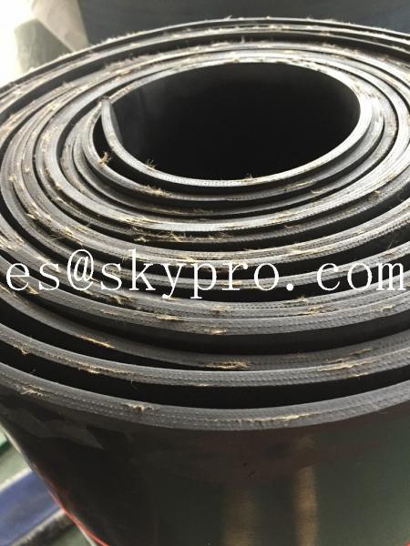 Quality Textile fiber reinforced rubber sheeting roll High tensile strength and wear resistance for sale