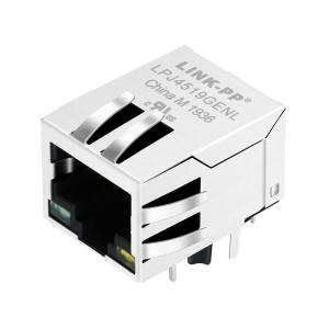 Wholesale HFJ11-RPE26E-S1L12RL 10 / 100Base-T POE RJ45 Connector LPJ4519HENL PoE Splitter from china suppliers