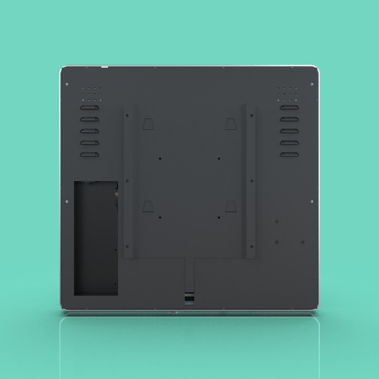 JP1801 18.5+7-Inch Dual-Screen Face Recognition Access Control Terminal Supports face recognition, fingerprint, and card identification
