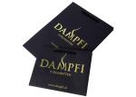 Offset Printed Paper Bags Handmade Black Custom With Golden Hot Stamping