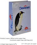 white kraft paper shopping bags with paper string handles, Luxury custom printed